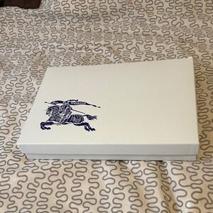 Burberry White Box with Blue Logo